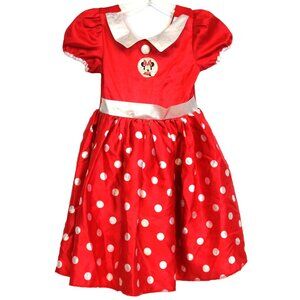 2001 Y2K Disney Store Minnie Mouse Costume Dress up 4/6 Collar Polka Dots